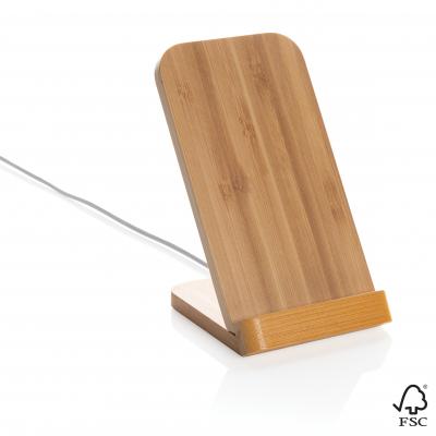 Image of FSC® Certified Bamboo 5W Wireless Charging Stand